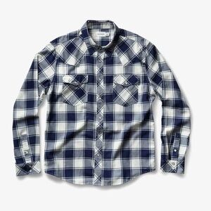 Tecovas Men’s Long Sleeve Pearl Snap Western Plaid Shirt Size Large